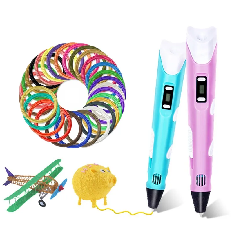 3D Printer Pen Arts Making Doodle Crafts PLA Filaments Printing Drawing Children Creativitive Toys Hobby Plastic | Игрушки и хобби
