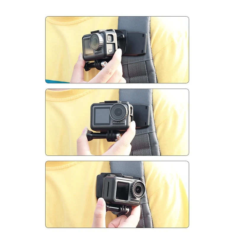 ABHU-J форма рюкзак клип крепление для XiaoYi Gopro Hero8 7 6 5 4 Экшн камеры аксессуары