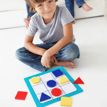 

Tangram Wisdom The Ark Board Excellent and Durable Plastics Cement Game Set Children Logic Spatial Training Puzzle Toy