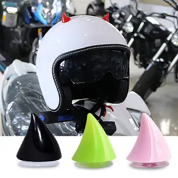 

2Pcs Motorcycle Helmet Horn Soft Plastic Motorbike Helmet Horns Sucker Helmet Decoration Accessories For Motorcycle Helmet