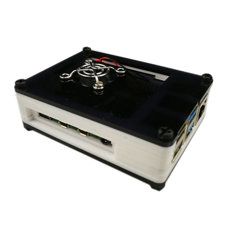 Для Raspberry pi 4 поколения 4B макетная плата шасси 9 слоев акриловый корпус с вентилятор+ кожух вентилятора