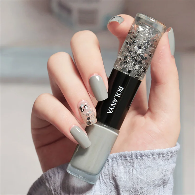 Nail Polish Oily Double-Headed Free Baking Quick Drying Non-Fading Sequin Art