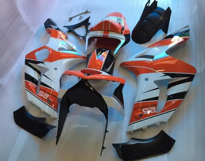 

New ABS Full fairing Fit for Kawasaki ZX6R 2003 2004 motorcycle fairings ZX-6R 03 04 Ninja 636 bodywork set custom orange white
