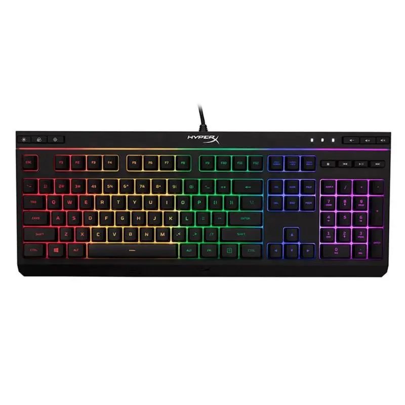 

Kingston HyperX Gaming Keyboard Alloy Core RGB Gorgeous Lighting USB Wired Ergonomic Gaming Mechanical Keyboard for Computer PC