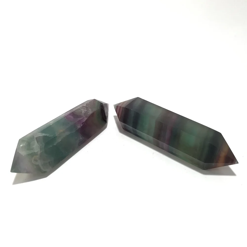 High Quality Colorful Fluorite Point Shape Stone Hand Crafted& Polished For Gift&Home Decor WT - Цвет: Colorful Fluorite