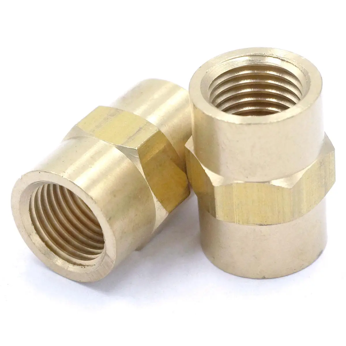 Xucus 1/4 BSPT x 1/4 NPT Female Hex Nipple Reducer Brass Pipe Fitting Connector Adapter Water Gas Fuel Max Pressure 229 PSI Xucus 1/4 BSPT x 1/4 NPT Female Hex Nipple Reducer Brass Pipe Fitting Connector Adapter Water Gas Fuel Max Pressure 229 PSI