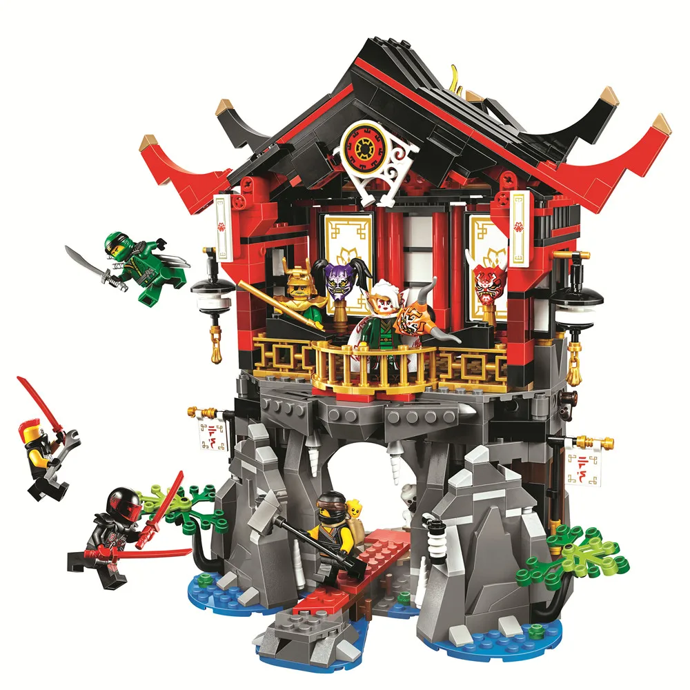 

Ninjagoed Temple of Resurrection Building Blocks Sets Bricks Ninja Movie Classic Model Kids Toys Marvel Compatible Legoinglys