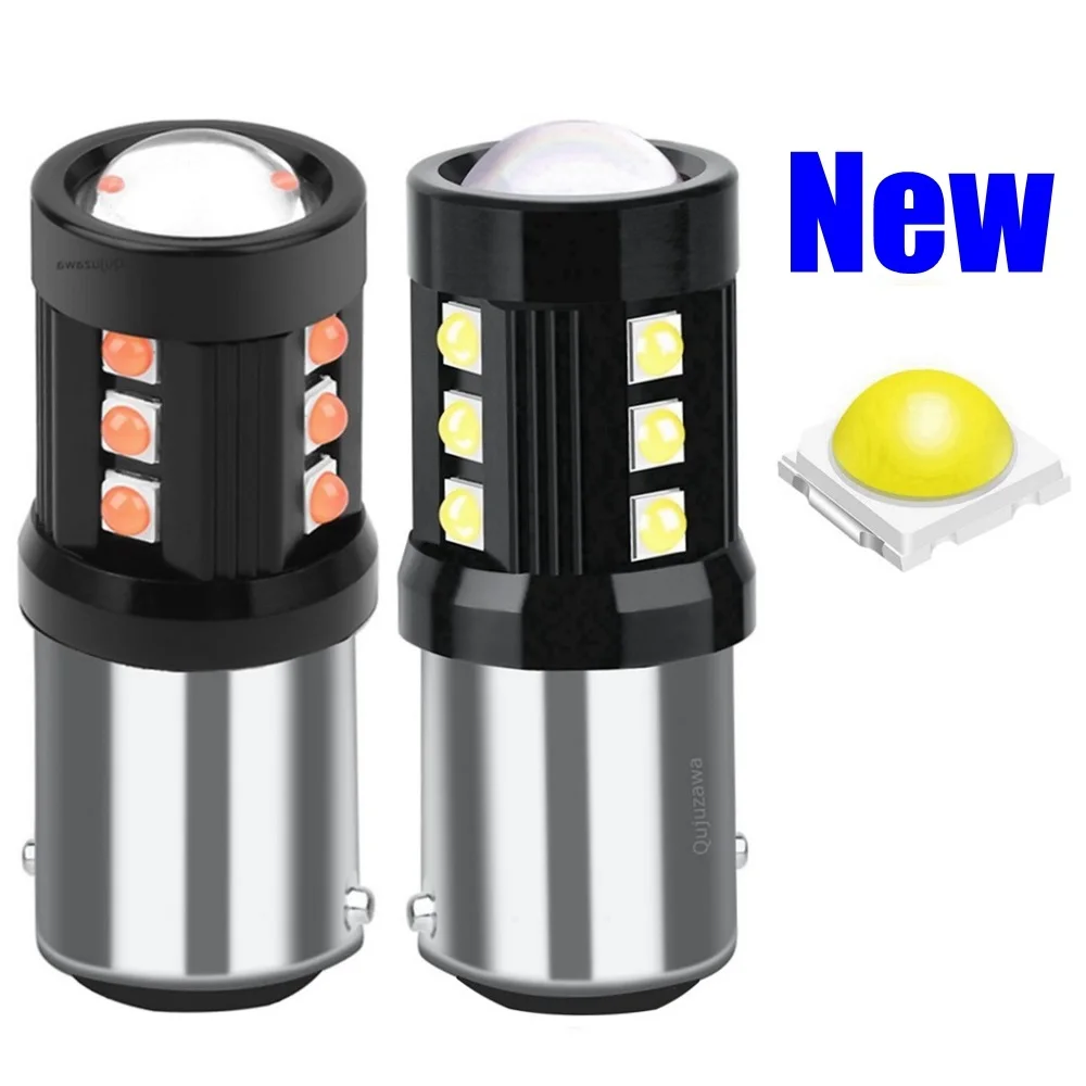 2PCS 1157 BAY15D P21/5W High Quality New LED Car Tail Brake Lamps Auto Turn Signal Bulb Daytime Running Lights Red White Yellow |
