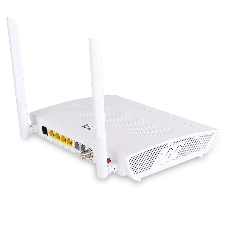 Zte F668 V5.2 4GE+ 2TEL+ CATV+ Wifi gpon ont rf волоконно-оптический сетевой модем voice wifi catv gpon ONU