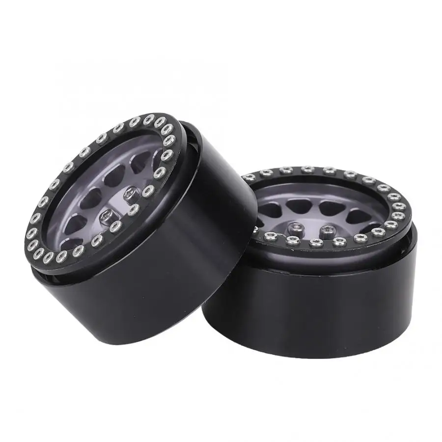 

Hot 4Pcs 1:10 1.9in Beadlock Wheel Rim RC Crawler Car Metal Wheel Hub Car Tire Fit for Axial SCX10 / SCX10II / 90046 / 90047 Par