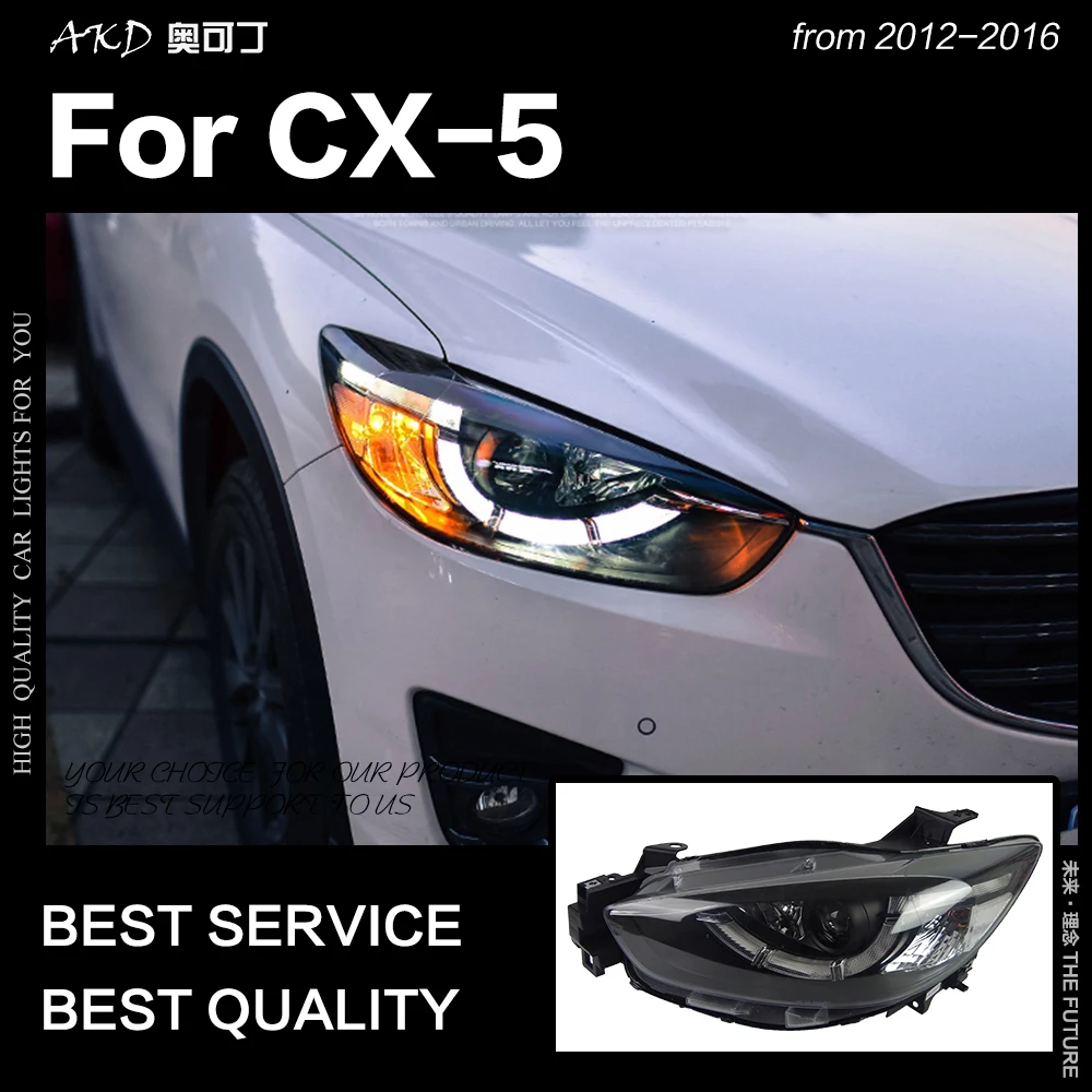 

AKD Car Styling Head Lamp for Mazda CX-5 Headlights 2012-2016 CX5 LED Headlight Angel Eye LED DRL Hid Bi Xenon Auto Accessories
