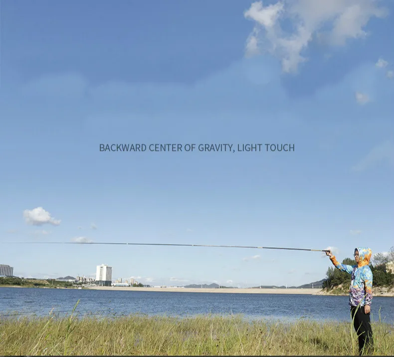 4.5m-10m Power Hand Pole 12H Super Hard 60T Carbon Canne Telescopic Fishing Rods Herring Sturgeon Fishing Pesca Peche a La Carpe