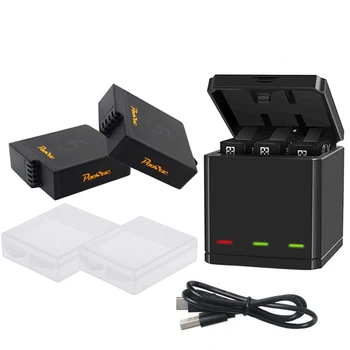 

2Pcs batterie For GoPro Hero 8 7 Black Battery + storage box Charger Go Pro Hero 5 hero 6 hero7 Black action camera