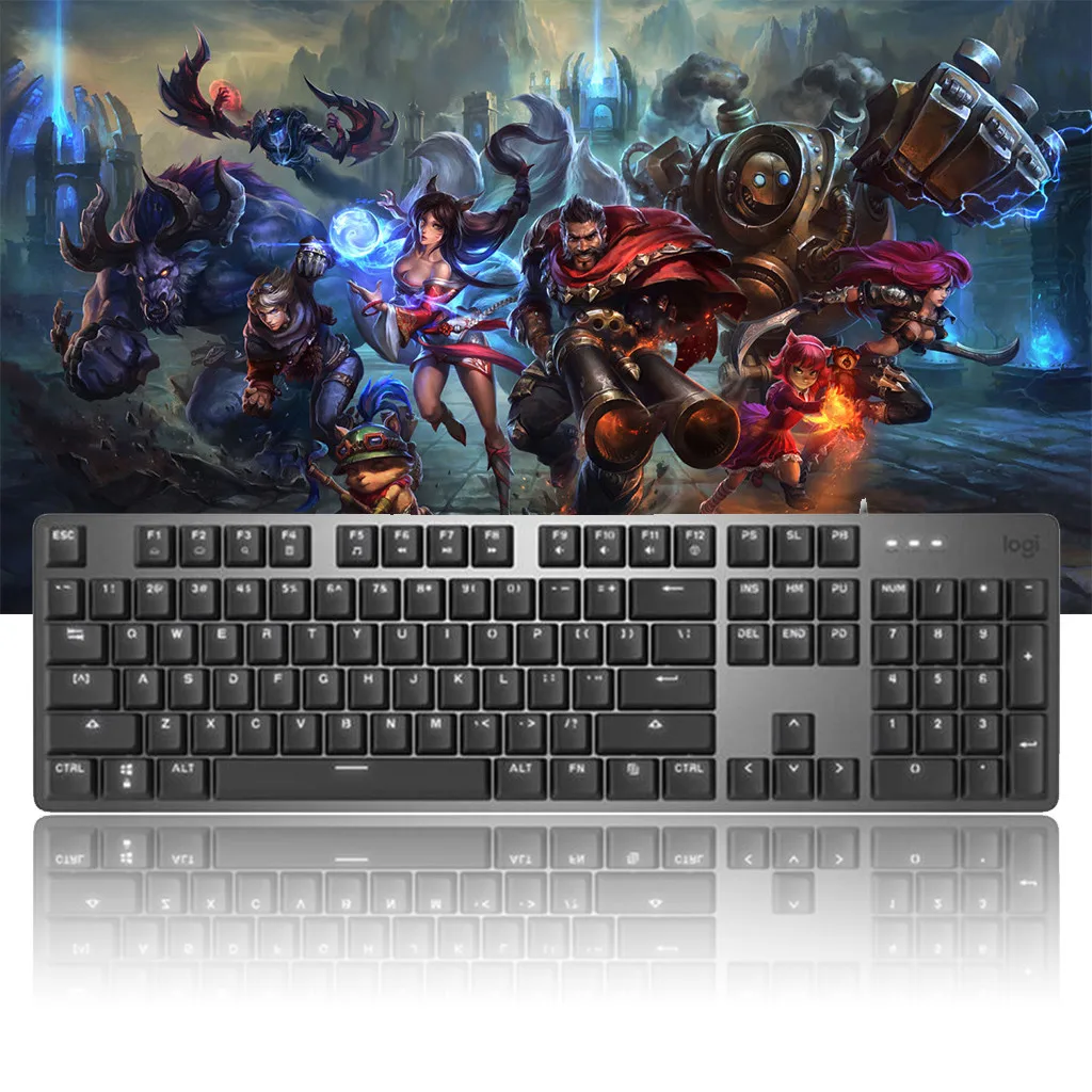 Logitech K845 104 usb-ключи Проводная Подсветка Механическая игровая клавиатура для Win8/10