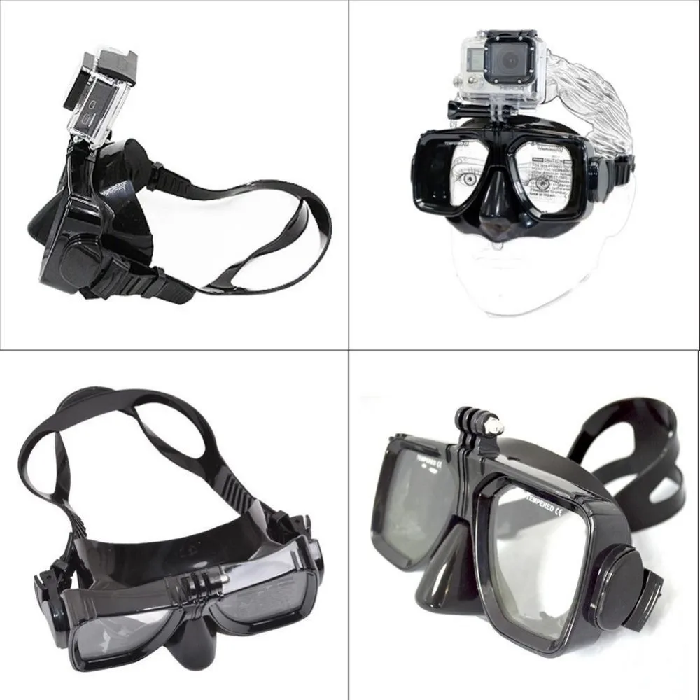 Крепление для камеры, маска для дайвинга, подводное плавание, очки для плавания для GoPro hero 8 7 6 5 4 go pro, аксессуары для спортивной экшн-камеры