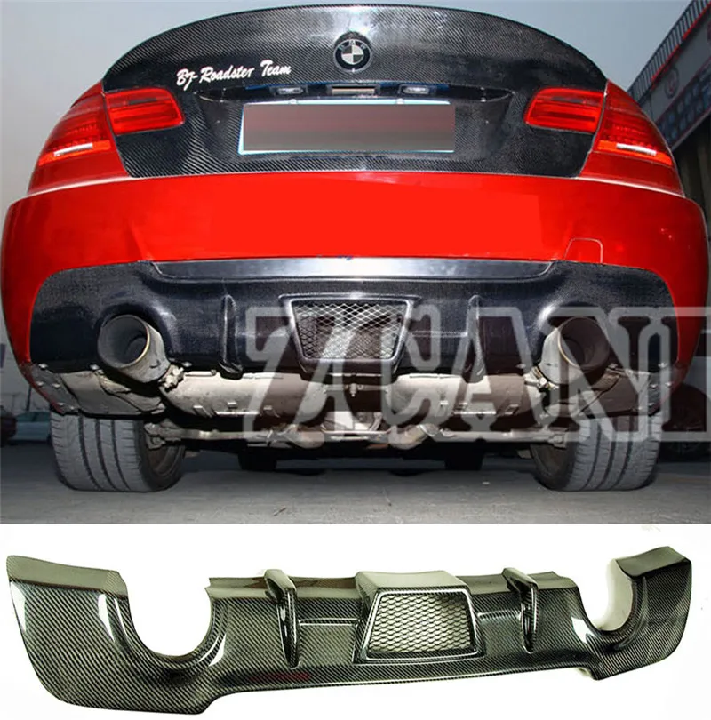 Задний спойлер из настоящего углеродного волокна для BMW E92 E93 335i M TECH 2008 2012|Обвесы| |