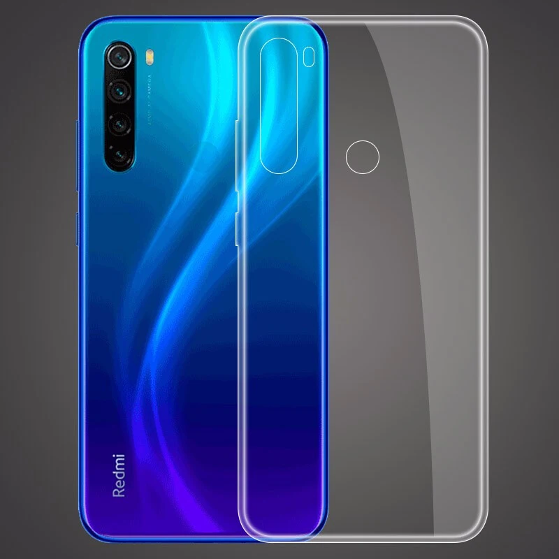 Чехол для Xiaomi Redmi Note 8 TPU Силиконовый прочный прозрачный мягкий чехол для Xiaomi Redmi Note 8 Pro защитная задняя крышка