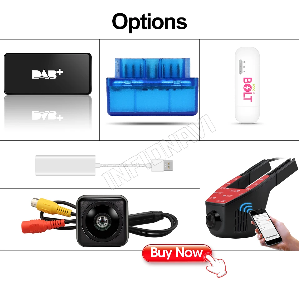 Excellent INFIDNAVI PX30 Android 9.0 car dvd 2+32G gps video radio player for Hyundai IX45 Santa Fe 2013/2014/2015 car 10