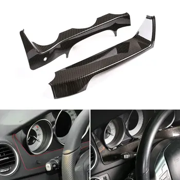 

For 2011 2012 2013 Mercedes-Benz C-Class W204ABS Carbon Fiber Style Textured Steering Wheel Dashboard Panel Cover Trim