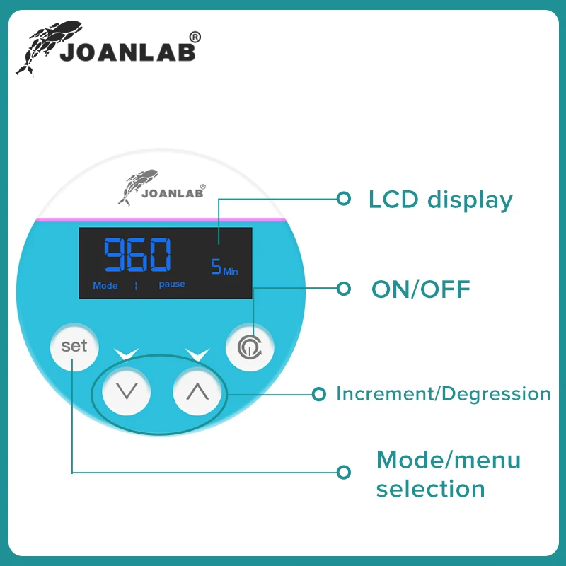 Electric Stirrer JOANLAB 110V To 220V Laboratory Digital Display Max Stirring Capacity 20L