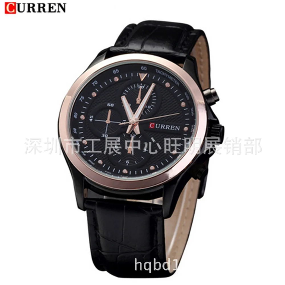 

Curren/Karui En 8138 Men Waterproof Large Dial Quartz Watch Popular Belt Watch