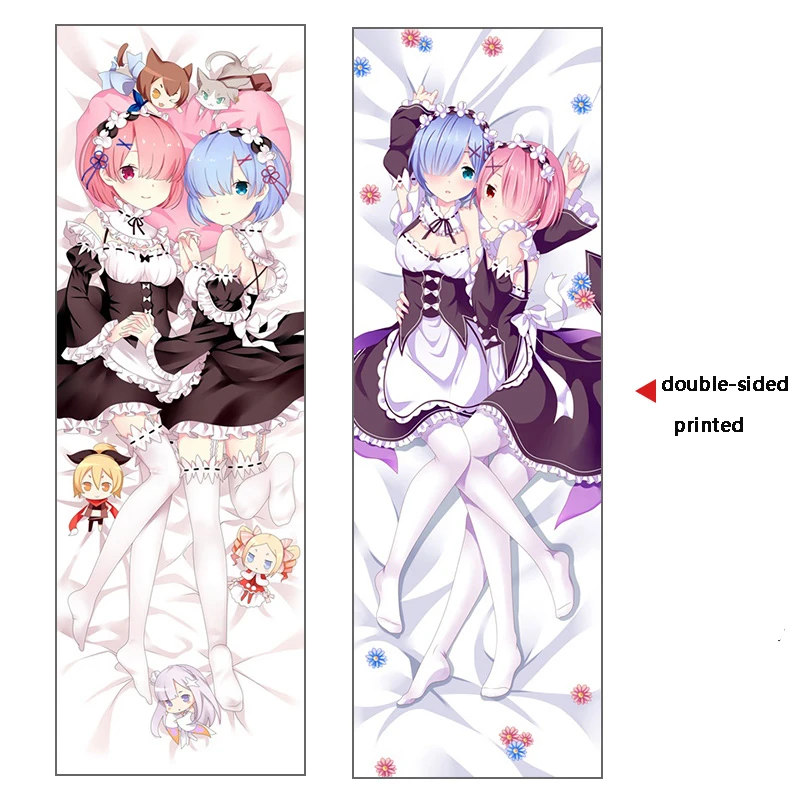 1 шт. аниме Re: Zero Hajimeru Isekai Seikatsu мультфильм Rem Ram обнимающий чехол для тела чехол для подушки домашний декор Подарки для женщин