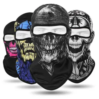 

Motorcycle Face Mask Cool Robot Skeleton Halloween Mask Scarf Joker Headband Balaclavas for Cycling Fishing Ski Face Shied