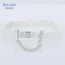 Высокое качество 925 пробы Серебряный бусина с зажимом браслеты для женщин подходит браслет reflexions талисманы femme модные ювелирные изделия