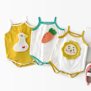 

Rompers Cute Overalls Newborn Baby Girls Boys Clothes Infantil Baby Girl Boy Sleeveless Romper Jumpsuit 0-24months