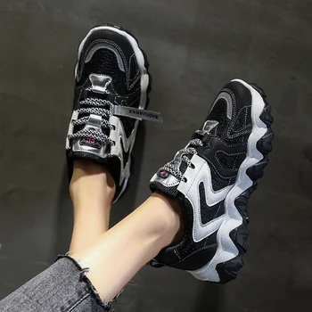 

Women Chunky Sneakers Platform Shoes Ladies Casual Shoes Dad Female Dropshipping Fashion Sneakers Women Flat Shoes Zapatillas