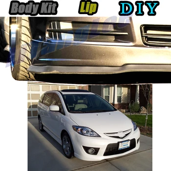 

Car Bumper Lip Front Spoiler Skirt Deflector For Mazda 5 Mazda5 Premacy CP CR CW Tune Car Modified Body Kit VIP Hella Flush Lips