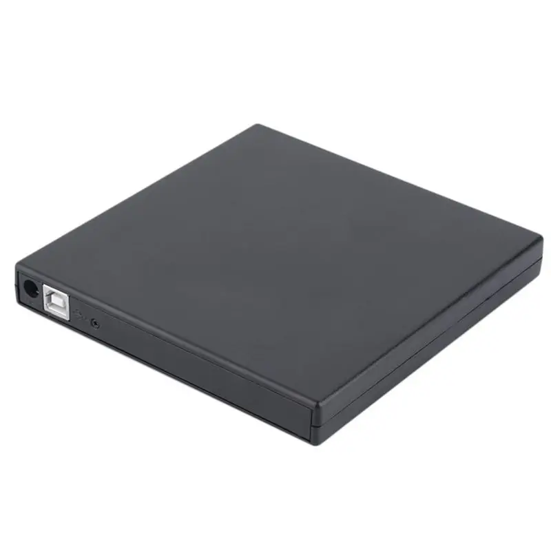 Черный ультра тонкий USB внешний CD-rom привод x24 и DVD rom привод x8