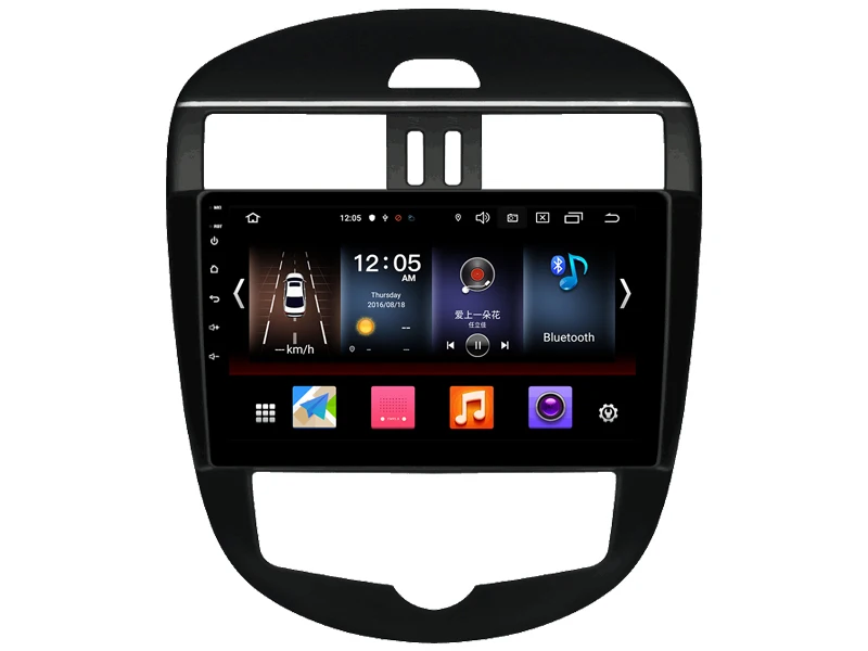 Perfect OTOJETA Android 9.0 Player Car Multimedia Radio For AUTO AC 2013 NISSAN TIIDA GPS Bluetooth Navigation 2.5D screen tape recorder 4