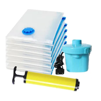

10PCS Electric pump Vacuum compression bag, storage bag, single layer thickness transparent suction type 60*80cm sack vacuum bag