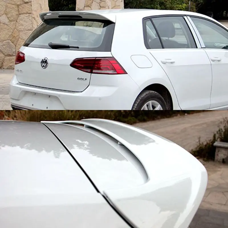 Для VW Golf 7 mk7 mk7.5спойлер ABS Материал заднее крыло автомобиля праймер цвет задний