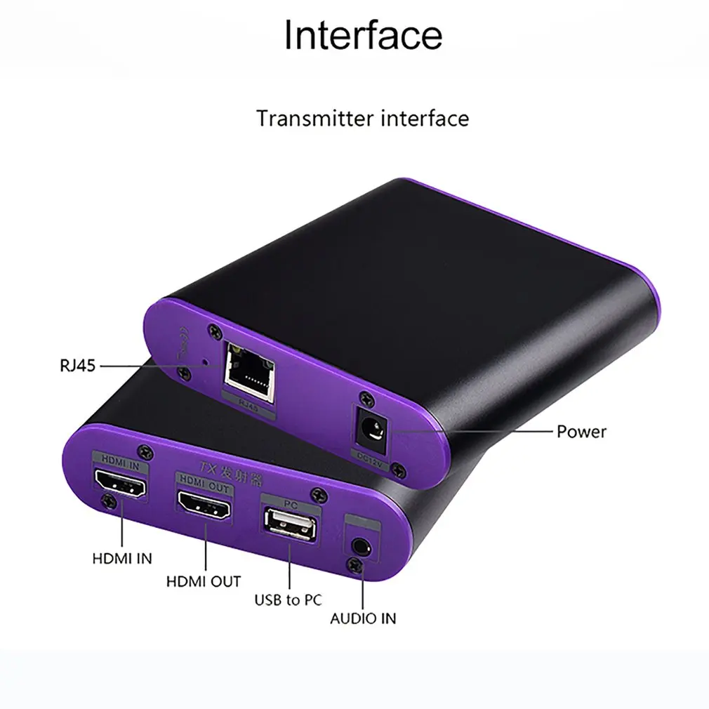 CAT871-KVM 1080p 60 Гц HDMI передатчик и приемник Удлинитель Ethernet cat5e/6 plus/7 для глубокий цвет 3D EDID Dobly DTS