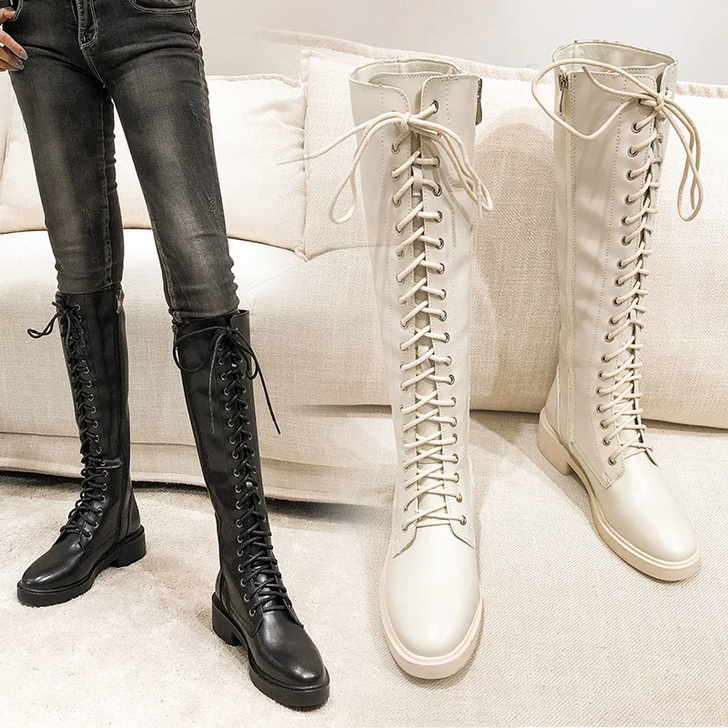 

Shoes Autumn Boots Sexy Thigh High Heels High Sexy Luxury Designer Bootee Woman 2019 Booties Ladies Winter Women Lace Up Zipper