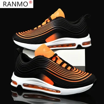 

Sneakers Men Unisex Couples Non-Slip Jogging Shoes Damping Trainers Air Cushion Bullet Shoes Super Popular Plus Size Shoes Men
