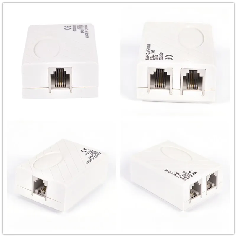 Новый 1 шт. телефонный кабель RJ11 ADSL широкополосный линейный фильтр сплиттер |