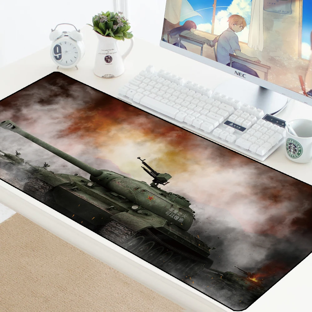 Коврик для мыши 70x30 см Коврик для мыши подарок для мальчика игровой коврик для мыши геймера персонализированные коврики для мыши Клавиатура компьютер PC коврик коврики World of Tanks