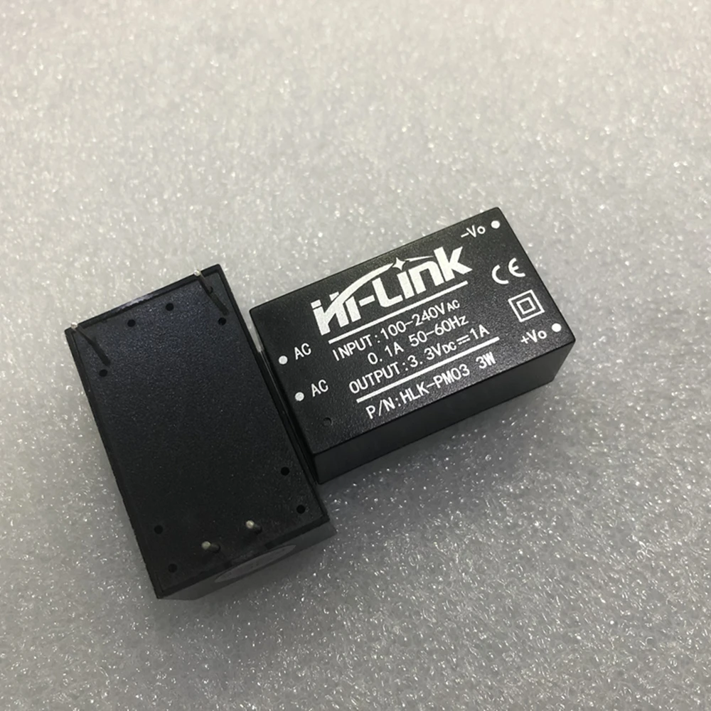 20 штук HLK-PM03 AC-DC 220V до 3 V понижающий модуль питания Buck интеллигентая (ый) бытовой