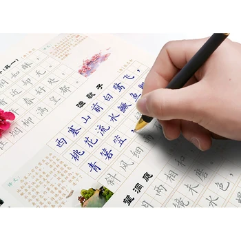 

Students Chinese Ancient Poems Copybook Beginners Reusable Handwriting Practice 3D Copybook Education Chinese Child Quaderno