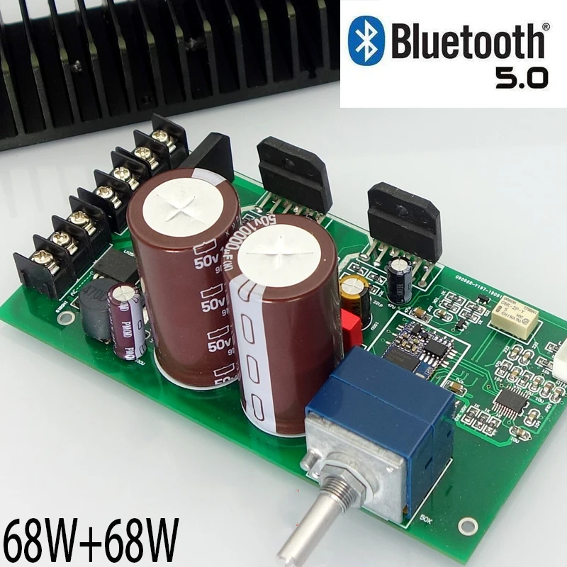 KYYSLB AC Dual 15V To 30V 68W*2 5.0 Bluetooth Amplifier Board QCC3008 LM3886 Support APTX with Decoding DAC | Электроника
