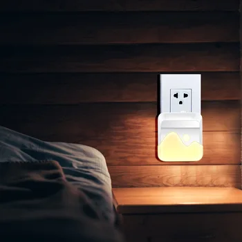 

LED Night Light Socket Lamp Stepless Dimming Sensor Automatic Energy Saving Christmas Day Light Suitable for Various Occasions