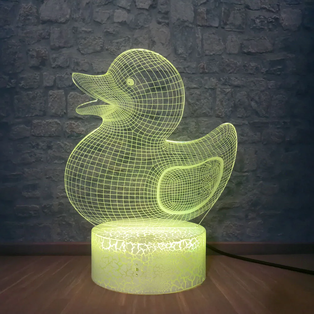 3D визуальная Оптическая иллюзия цветной светодиодный Настольный светильник