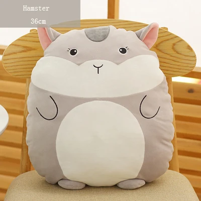 Hamster Мультфильм Хомяк подушка плюшевые игрушки мягкие животные Kawaii Медведь кукла мягкая плюшевая подушка игрушки подарок для девочек - Цвет: Hamster