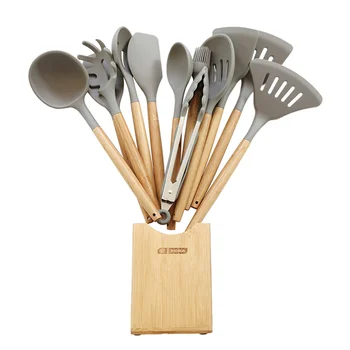 

Kitchen Silicone Cookware Cooking Tools Colander Soup Spoon Spatula Brush Pasta Server Eggbeater Food Clip Kitchen Tools