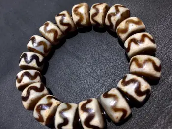 

Price for one Energy Tibetan old agate Tiger Tooth Water Wave Bracelet dZi Bead Amulet LKbrother Sauces Top Quality