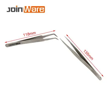 

2Pcs/set Multi-popuse Stainless Steel Tweezers High-precision Household Medical Extension Long Electronic Repair Food Tweezers