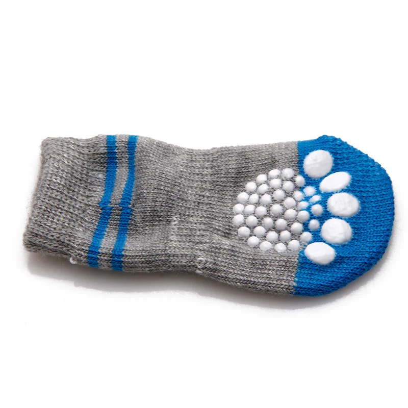4 шт., носки для собак для домашних животных, домашняя мягкая теплая одежда, хлопковые нескользящие ботинки